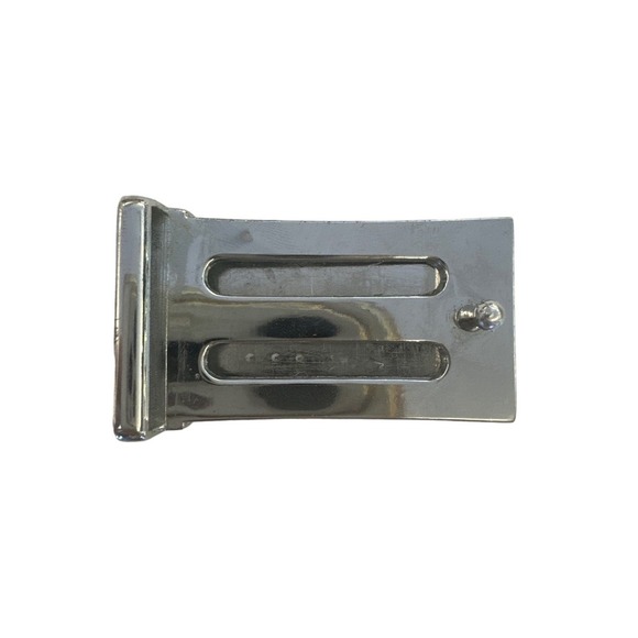 Vintage VERSACE Silver Tone Belt Buckle - Picture 2 of 4